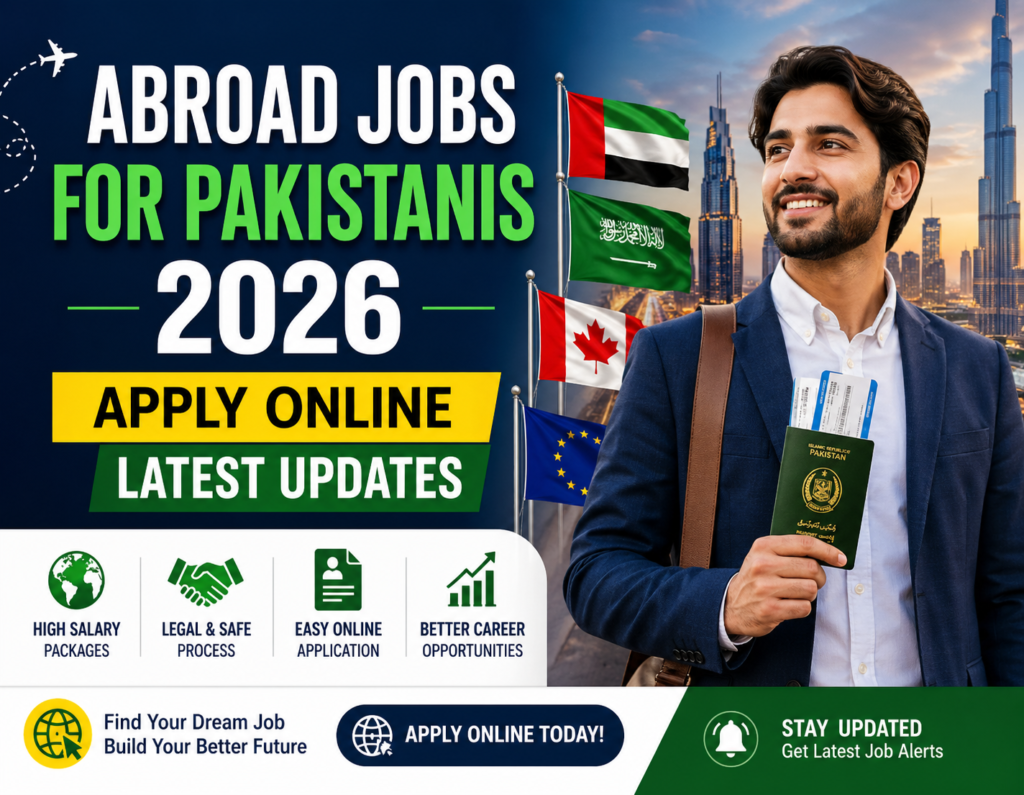 Abroad Jobs for Pakistanis 2026-Apply Online and Latest Updates