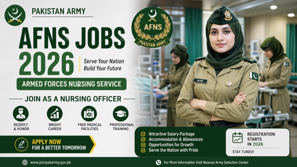 PAK Army AFNS Jobs 2026